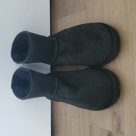 Black size 10 leather sherpa boots - Picture 4 of 5